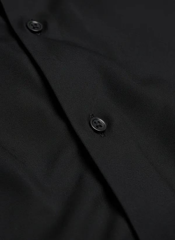 Mens_Black_Solid_Casual_Cotton_Shirt_With_Rolled_Sleeves