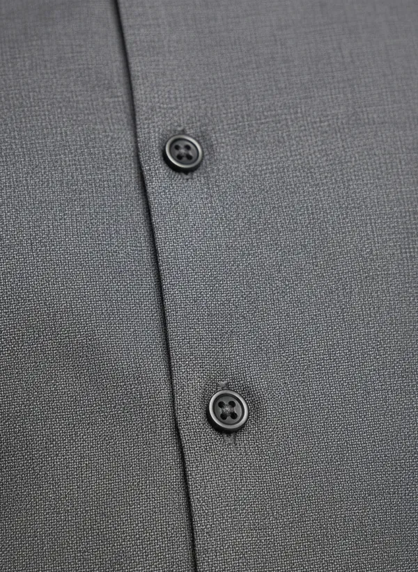 Mens_Dark_Grey_Solid_Casual_Cotton_Shirt_With_Rolled_Sleeves