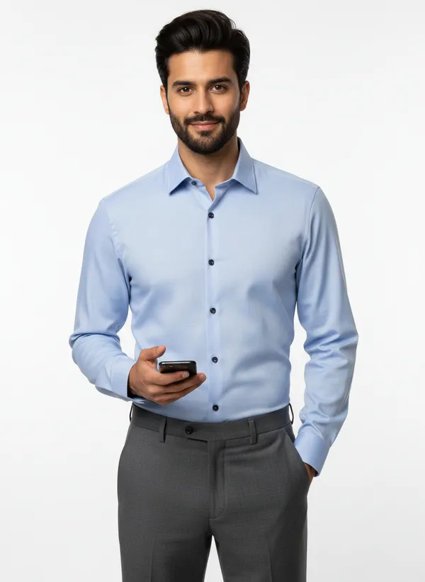 Mens_Light_Blue_Solid_Casual_Cotton_Shirt_With_Rolled_Sleeves
