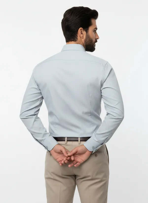 Mens_Light_Grey_Solid_Casual_Cotton_Shirt_With_Rolled_Sleeves