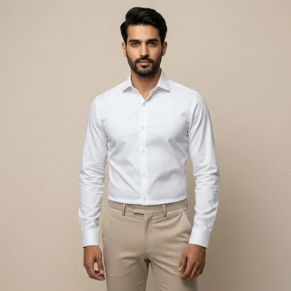 Mens_White_Solid_Casual_Linen_Shirt_With_Rolled_Sleeves