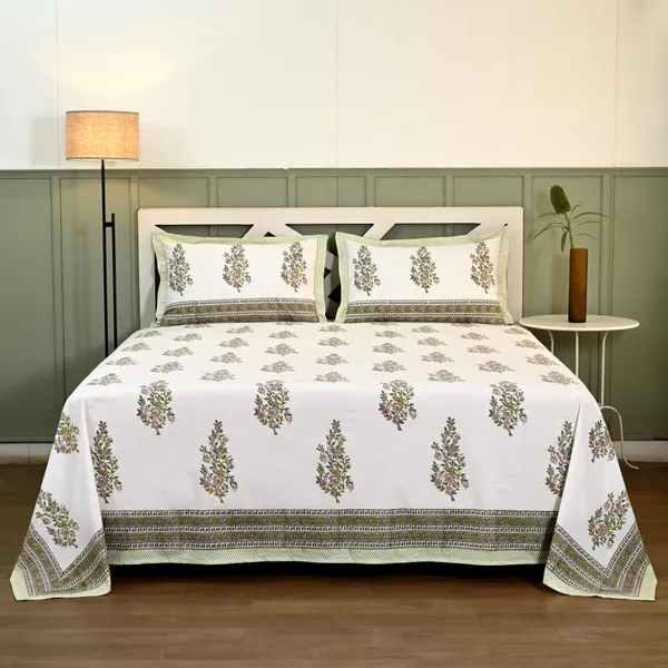 Mauve_Vatika_Hand_Block_Print_Cotton_Bedsheet_|_250_TC