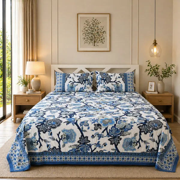 Neel_Rajwada_Cotton_Super_King_Size_Bedsheet_With_2_Pillow_Covers_|_144_TC