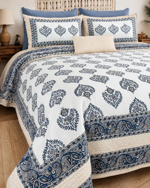 Neel_Paisley_Darbar_Premium_Cotton_Bedsheet