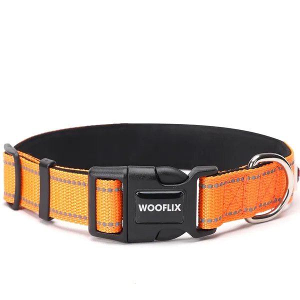 WOOFLIX_Reflective_Dog_Collar_For_Training_And_Walks