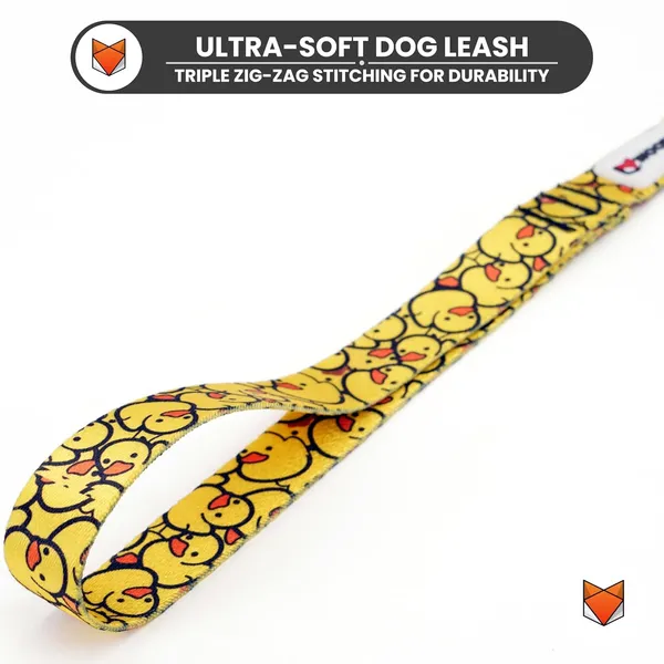 Wooflix_Nylon_Printed_Dog_Leash_(Yellow_Duck)
