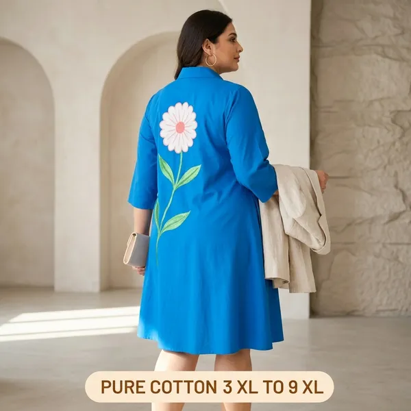 Blue_Cotton_Denim_Premium_Dress_For_Women