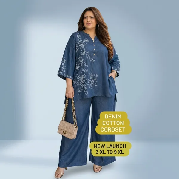 Blue_Cotton_Denim_Premium_Co-ord_Set_For_Women