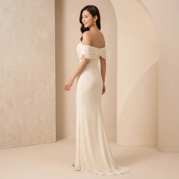 Ivory_Cotton_Premium_Gown_For_Women