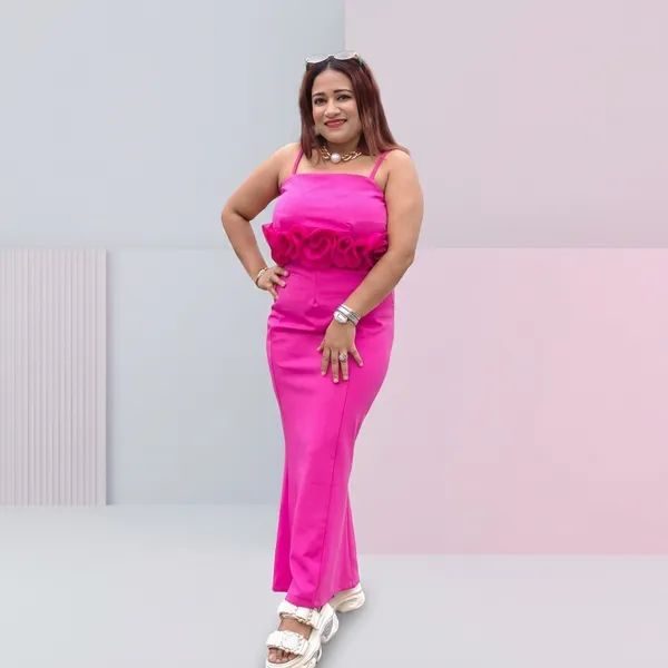 Pink_Cotton_Premium_Bodycon_Dress_For_Women