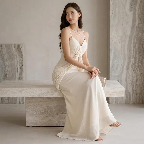 Ivory_Cotton_Premium_Maxi_Dress_For_Women