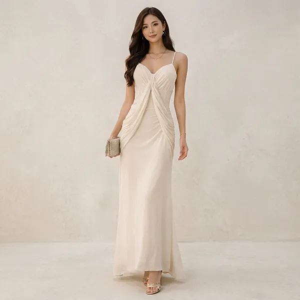 Ivory_Cotton_Premium_Maxi_Dress_For_Women