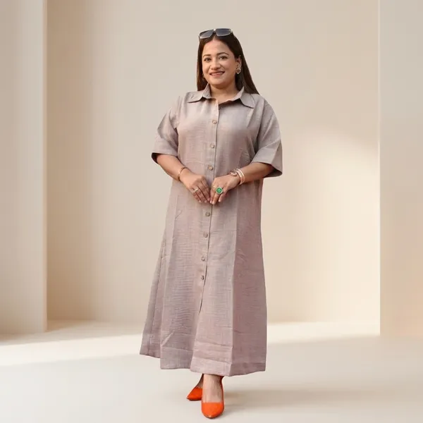 Beige_Linen_Cotton_Premium_Dress_For_Women