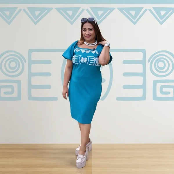 Blue_Cotton_Premium_Dress_For_Women