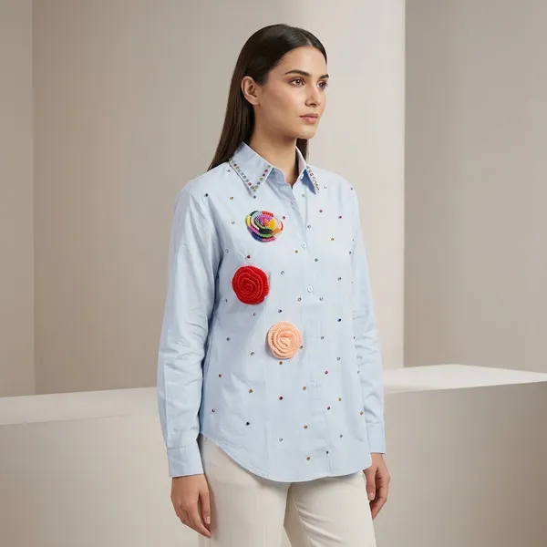 Grey_Cotton_Premium_Shirt_For_Women