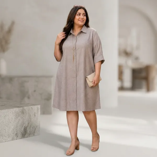 Grey_Cotton_Premium_Dress_For_Women
