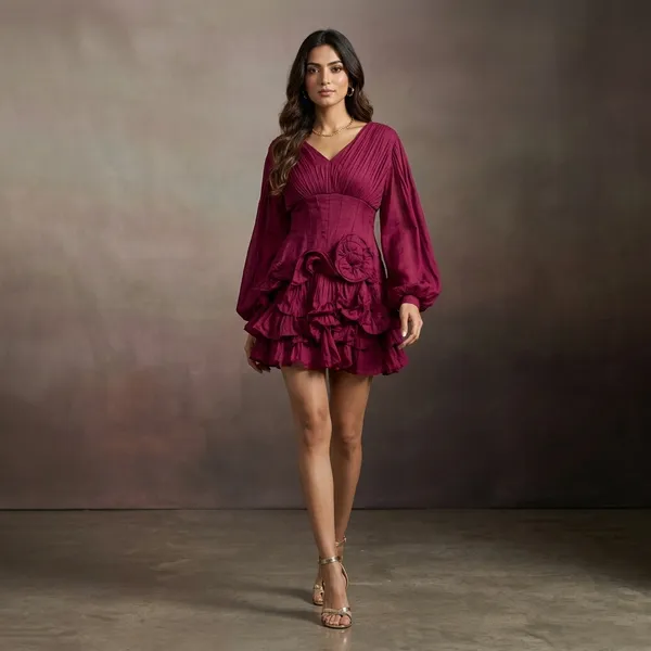 Multicolor_Cotton_Premium_Mini_Dress_For_Women