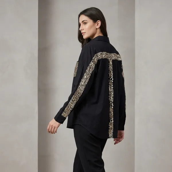 Black_Cotton_Premium_Shirt_For_Women