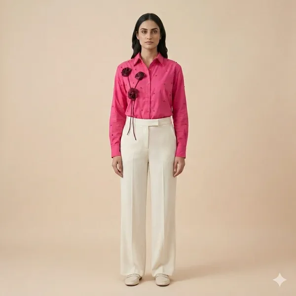 Pink_Cotton_Premium_Shirt_For_Women