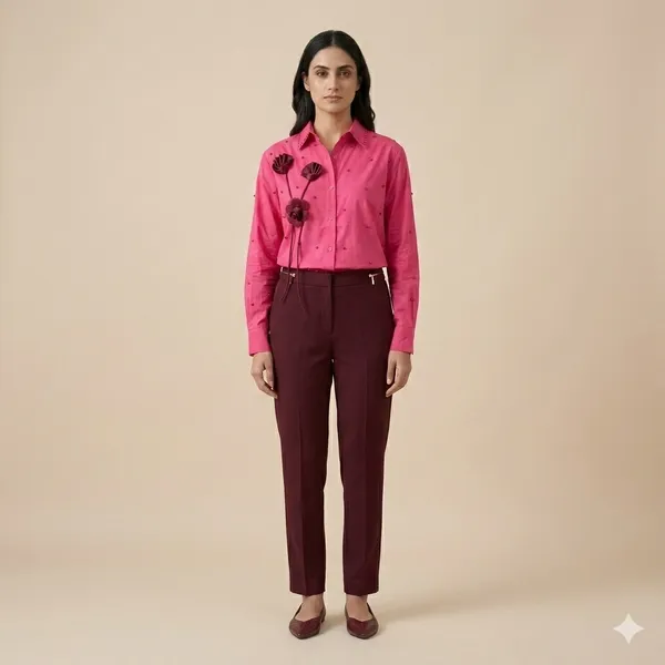 Pink_Cotton_Premium_Shirt_For_Women