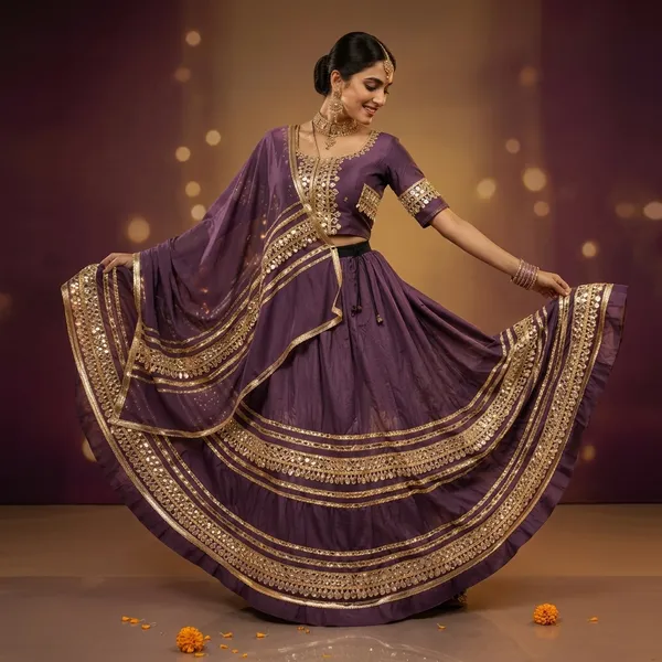 Wine_Purple_Navratri_Special_Original_Mirror_Work_Border_Full_Flair_Designer_Chaniya_Choli_Set_For_Women