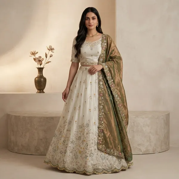 Off_White_Embroidered_Fancy_Lehenga_Choli_Set_For_Women