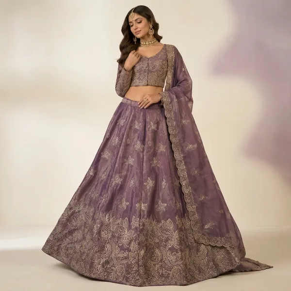 Onion_Lavender_Embroidered_Crop_Top_Lehenga_Choli_Set_For_Women