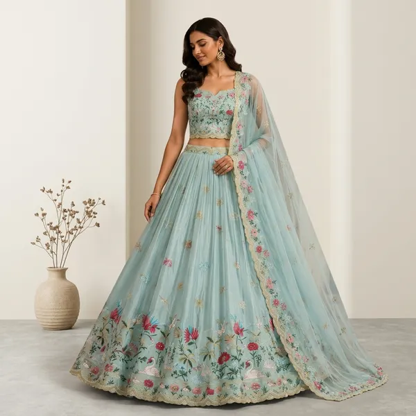 Sky_Blue_Floral_Embroidered_Crop_Top_Lehenga_Choli_Set_For_Women