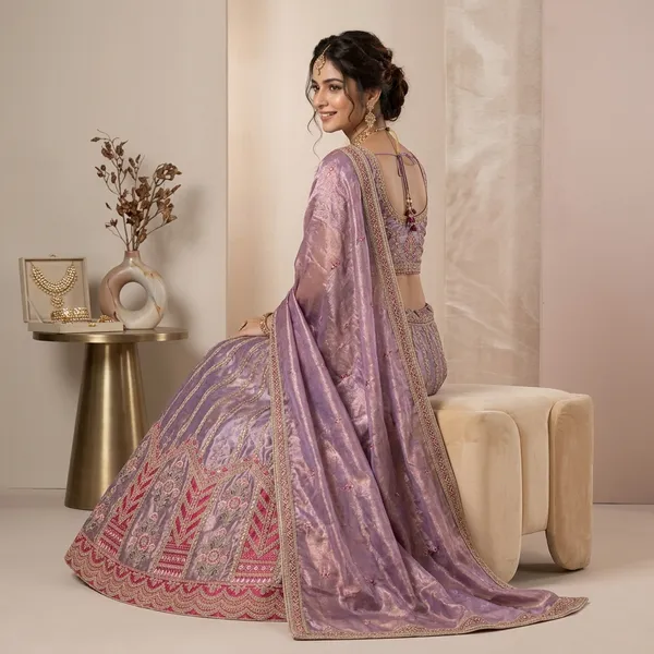 Lavender_Purple_Embroidered_Silk_Patch_Work_Lehenga_Choli_Set_For_Women