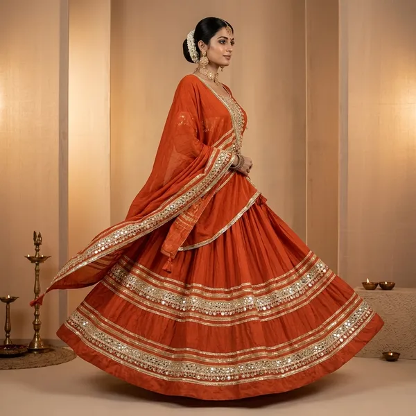 Rust_Orange_Navratri_Special_Original_Mirror_Work_Border_Full_Flair_Designer_Chaniya_Choli_Set_For_Women