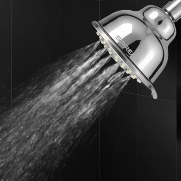 Silver_Abs_Anti-Clogging_Swivel_Brass_Connector_High_Pressure_Shower_Head