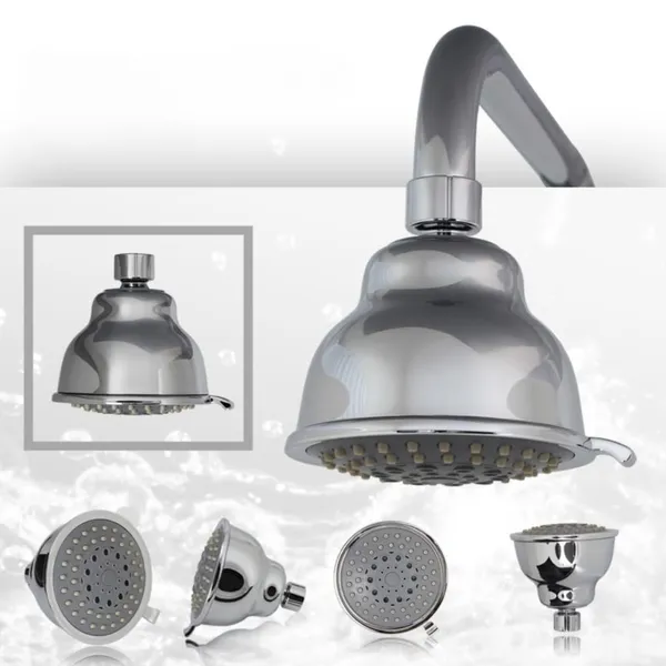 Silver_Abs_Anti-Clogging_Swivel_Brass_Connector_High_Pressure_Shower_Head