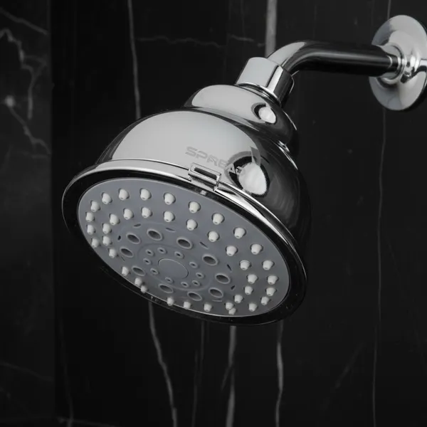 Silver_Abs_Anti-Clogging_Swivel_Brass_Connector_High_Pressure_Shower_Head