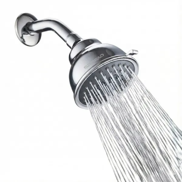 Silver_Abs_Anti-Clogging_Swivel_Brass_Connector_High_Pressure_Shower_Head