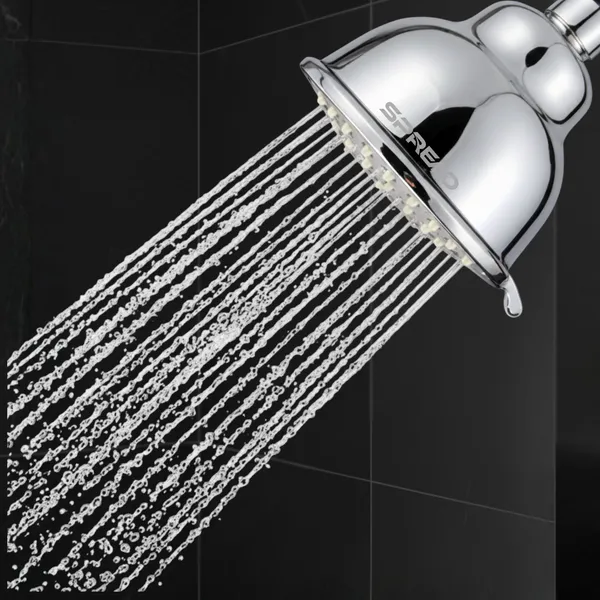 Silver_Abs_Anti-Clogging_Swivel_Brass_Connector_High_Pressure_Shower_Head