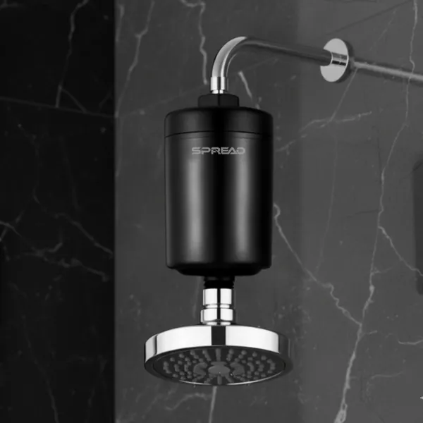 Black_Abs_Hard_Water_Replaceable_Cartridge_Inline_Shower_Filter_with_Adopters_