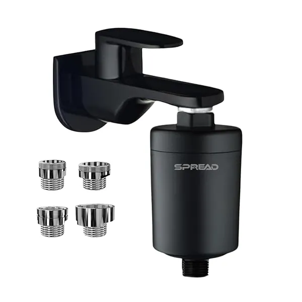 Black_Abs_Hard_Water_Replaceable_Cartridge_Inline_Shower_Filter_with_Adopters_
