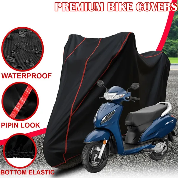 Black_Polyester_Apnek_Honda_Activa_3G_Waterproof_Bike_Cover_Red_Piping