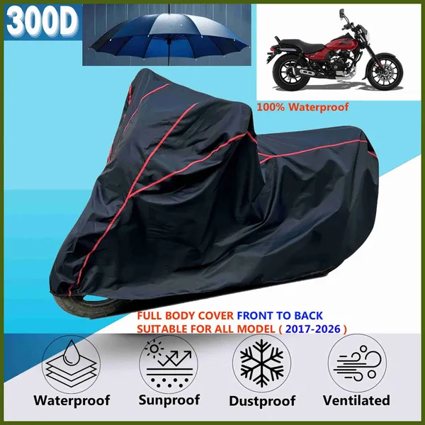 Black_Polyester_Motorcycle_Cover_With_Uv_Protection_And_Red_Piping