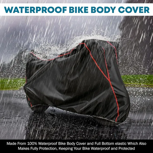 Black_Polyester_Waterproof_Bike_Body_Cover_With_Red_Piping