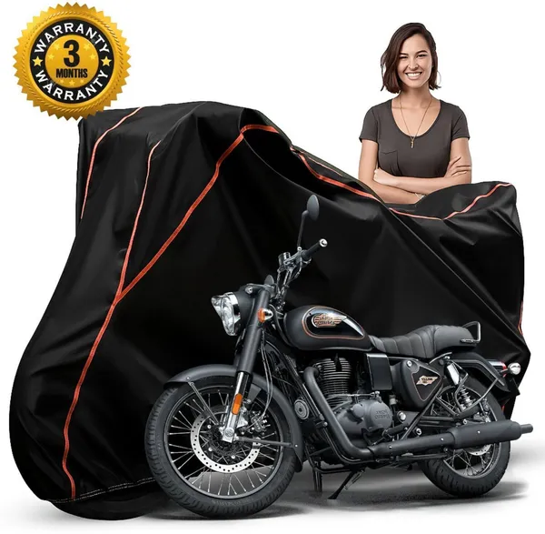 Black_Polyester_Waterproof_Motorcycle_Cover_With_Red_Piping