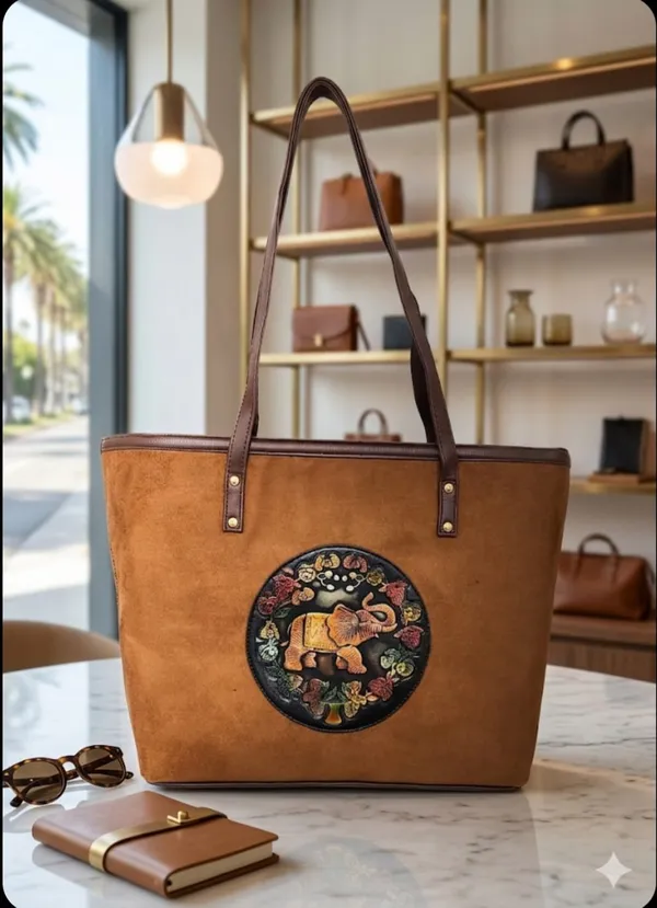Tan_Suede_Leather_Tote_Bag_For_Women