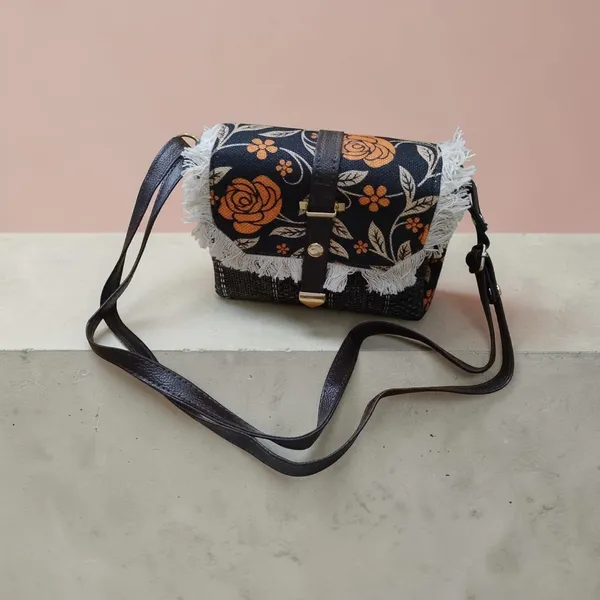 Multicolor_Faux_Leather_With_Fabric_Body_Sling_Bag_For_Women