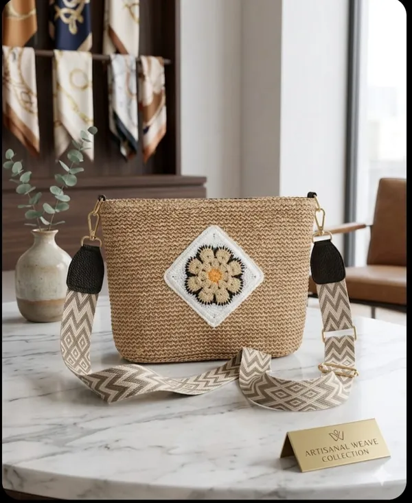 Beige_Woven_Straw_Sling_Bag_For_Women