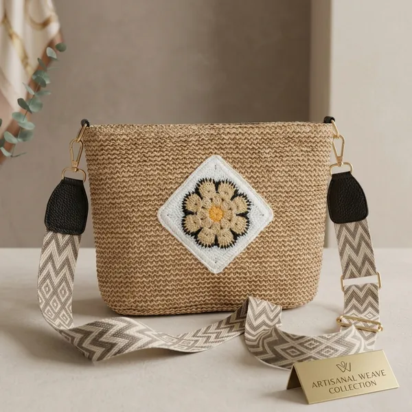 Beige_Woven_Straw_Sling_Bag_For_Women