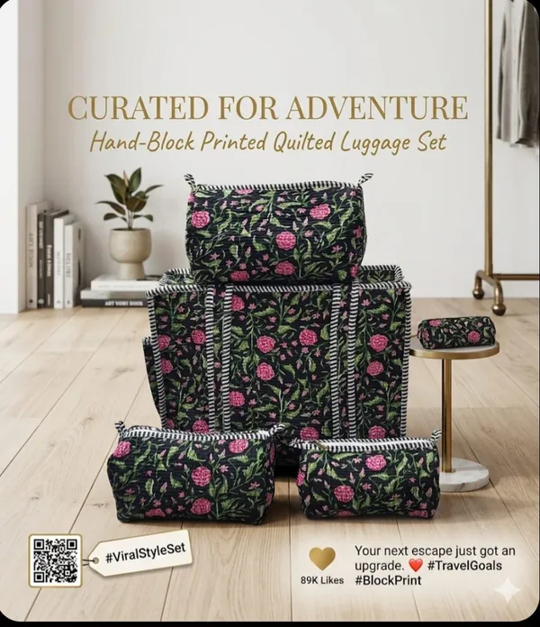 Multicolor_Quilted_Cotton_Fabric_Luggage_Set_For_Travel