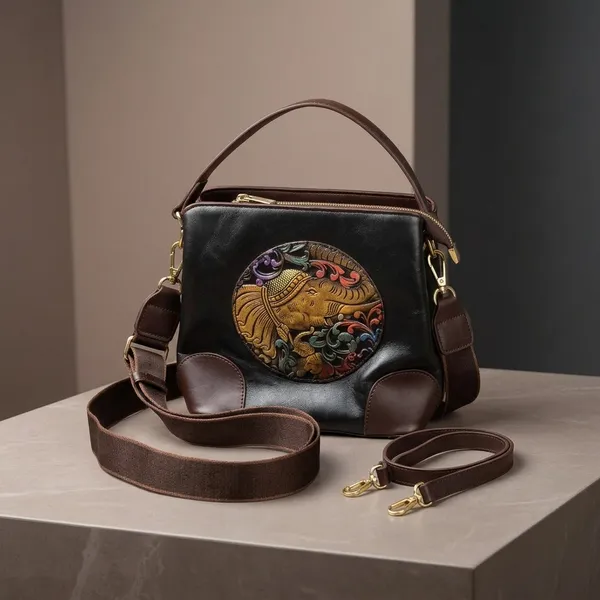 Black_Leather_Handbag_With_Sling_Strap_For_Women