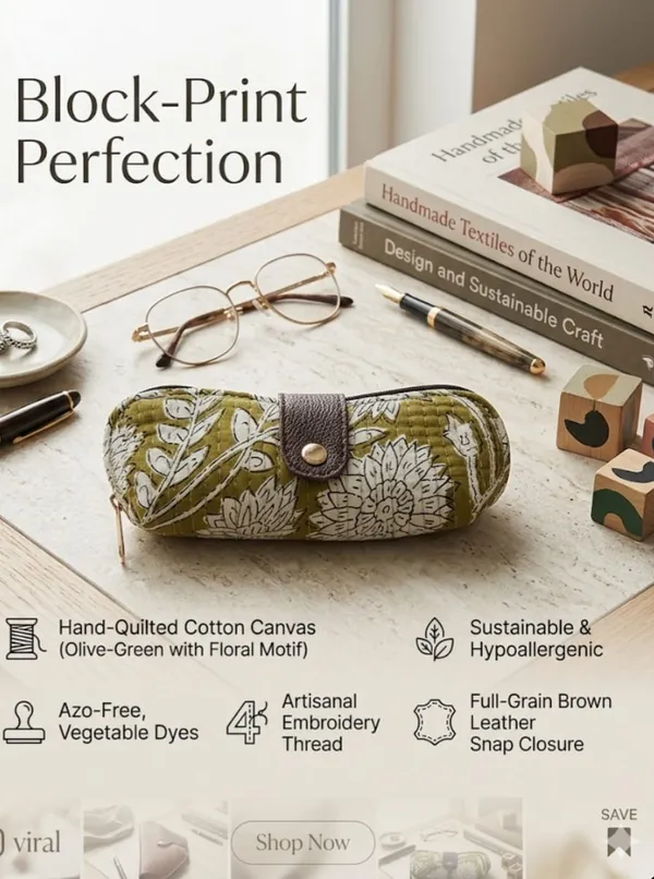 Pack_Of_2_Green_And_White_Cotton_Eyeglass_Case_For_Spectacles_And_Sunglasses