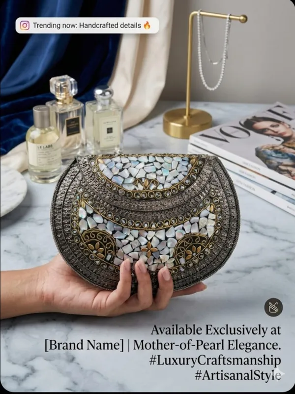 Grey_Mother-Of-Pearl_Mosaic_With_Antique_Metal_Finish_Clutch_Bag_For_Women