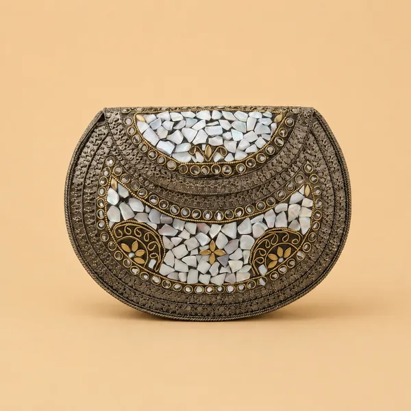 Grey_Mother-Of-Pearl_Mosaic_With_Antique_Metal_Finish_Clutch_Bag_For_Women